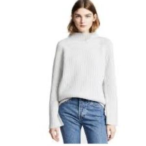360 Cashmere Soft Cream Turtleneck Sweater